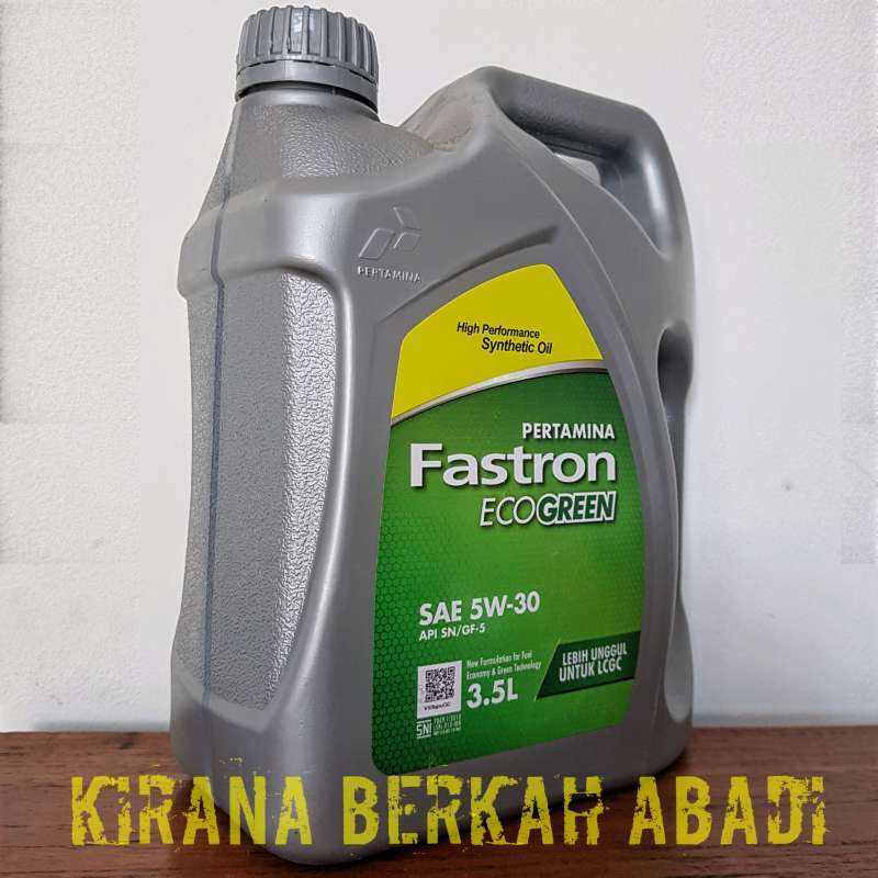 Promo Pertamina Fastron Ecogreen 5W-30 Api Sn - Gf 5 Oli Mobil [3.5 Liter] Di Seller Kirana Berkah Abadi Official Store - Kota Tangerang Selatan, Banten | Blibli