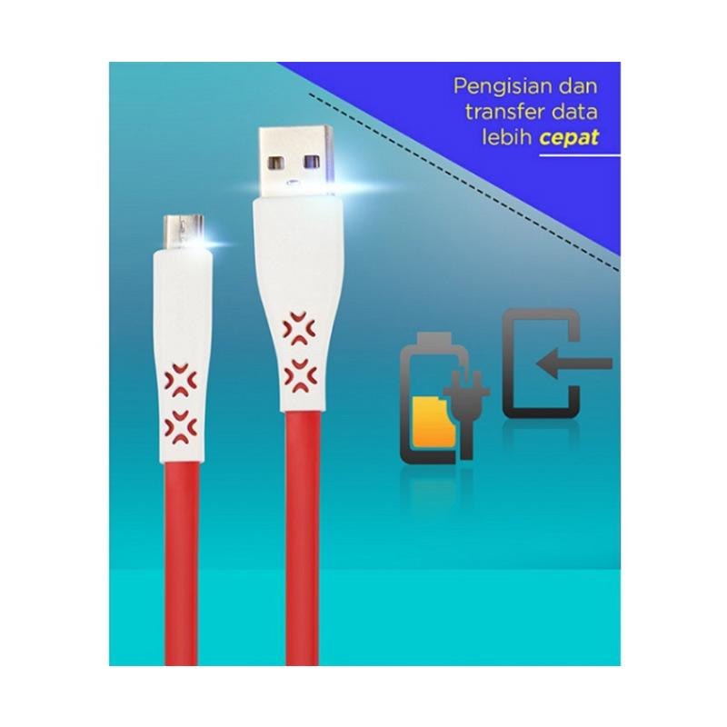 Jual Vivan New Ctm100 Data Cable For Micro Usb Biru 2 4a 1 M