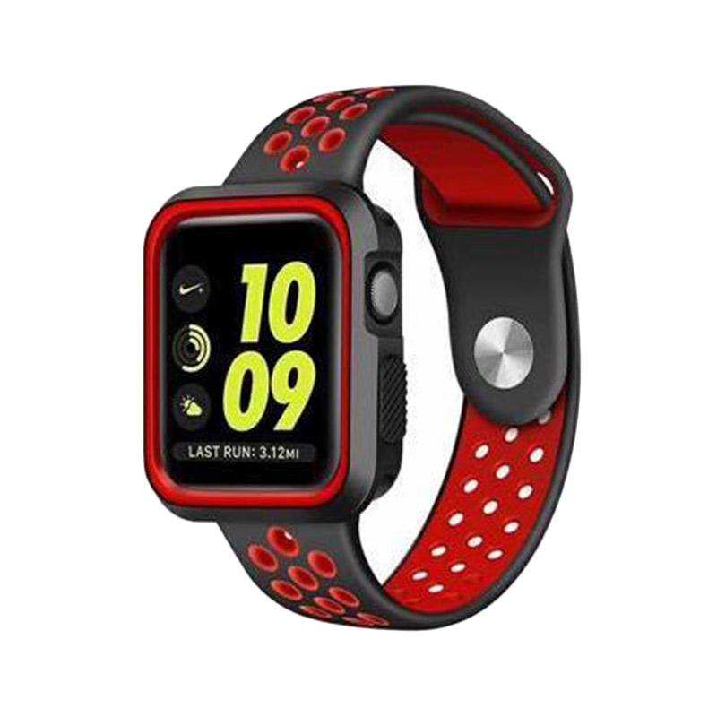 red nike apple watch band