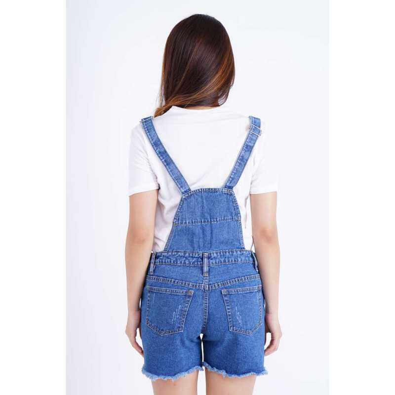 Overall Short Jeans Baju Monyet JUMBO 