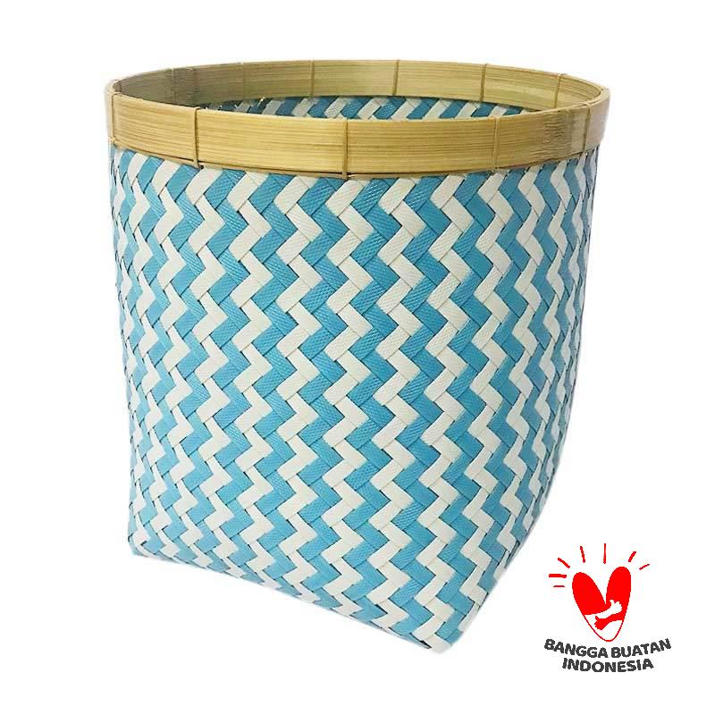 Jual Kalia Home Decor Mika Tempat Penyimpanan Blue White Size S Online Desember 2020 Blibli