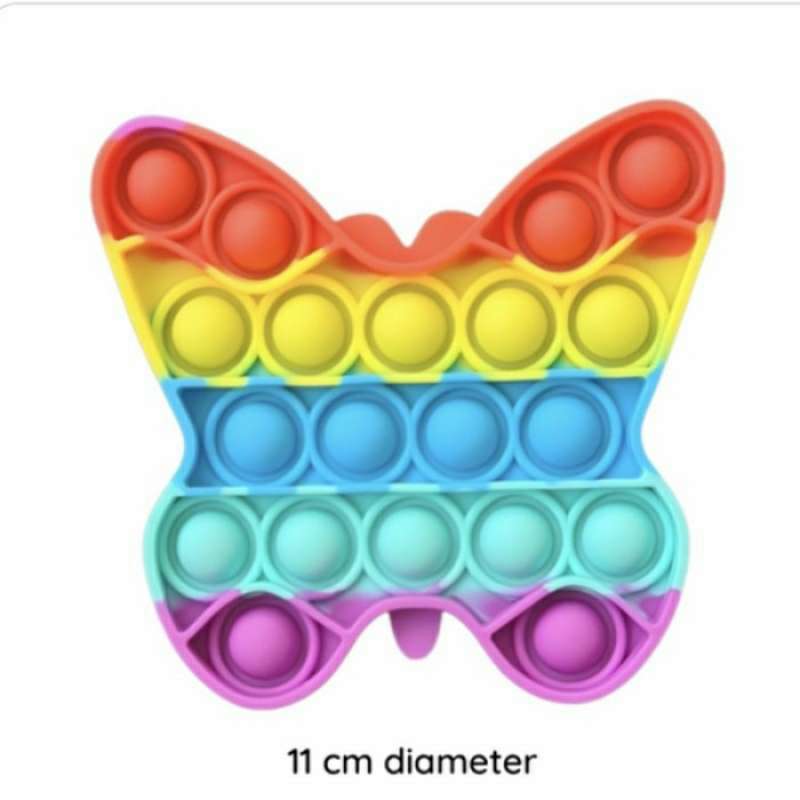 Promo Pop It Fidget Toy Rainbow Mainan 