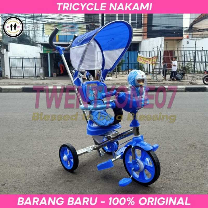 Promo Sepeda Anak Roda 3 Tiga Tricycle Nakami Karakter Chrome Stir