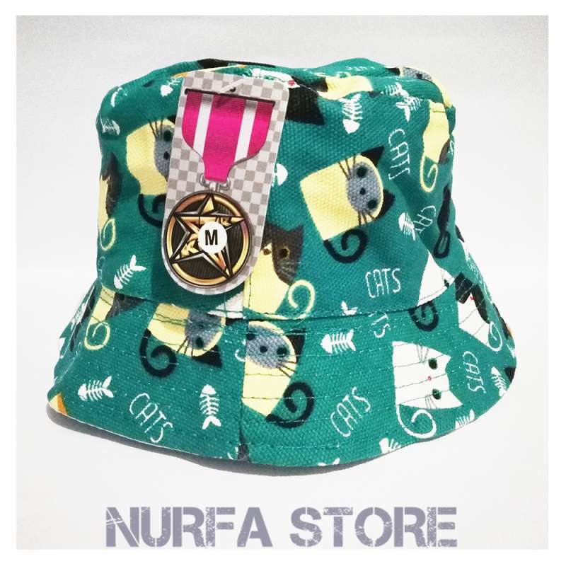 Jual Bucket Hat Anak Bahan Kanvas Motif 