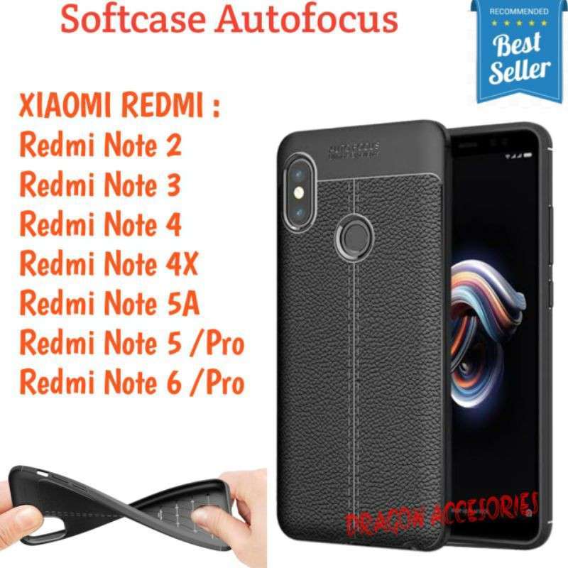 Autofocus Redmi Note 4X 5A Pro Softcase Silikon Case Kulit  Shockproof Casing Silicone