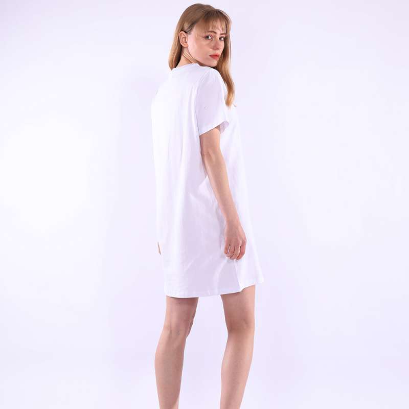 Basic Cotton Tee Shirt Dress Women 