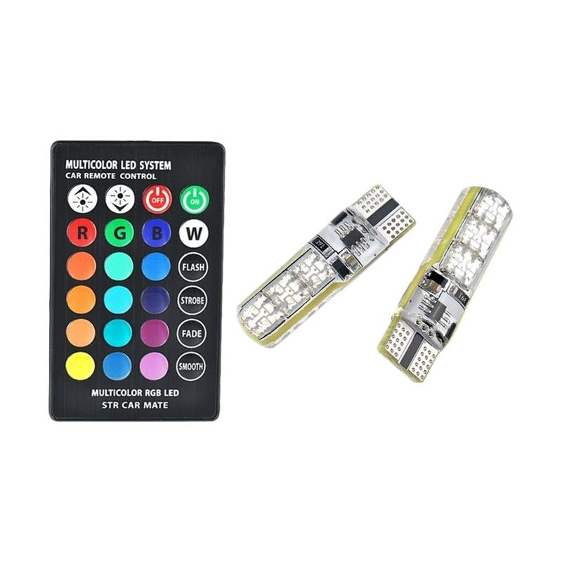 Jual Fs Lampu Led T10 Mobil Motor Rgb 6 Mata Jelly Isi 2pcs Remote Sepasang 16 Warna Murah Agustus 2020 Blibli Com