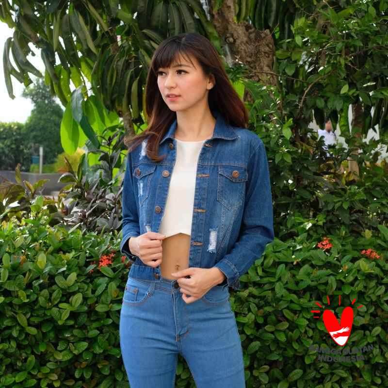 Promo MOS Jaket Wanita Prada Ripped 