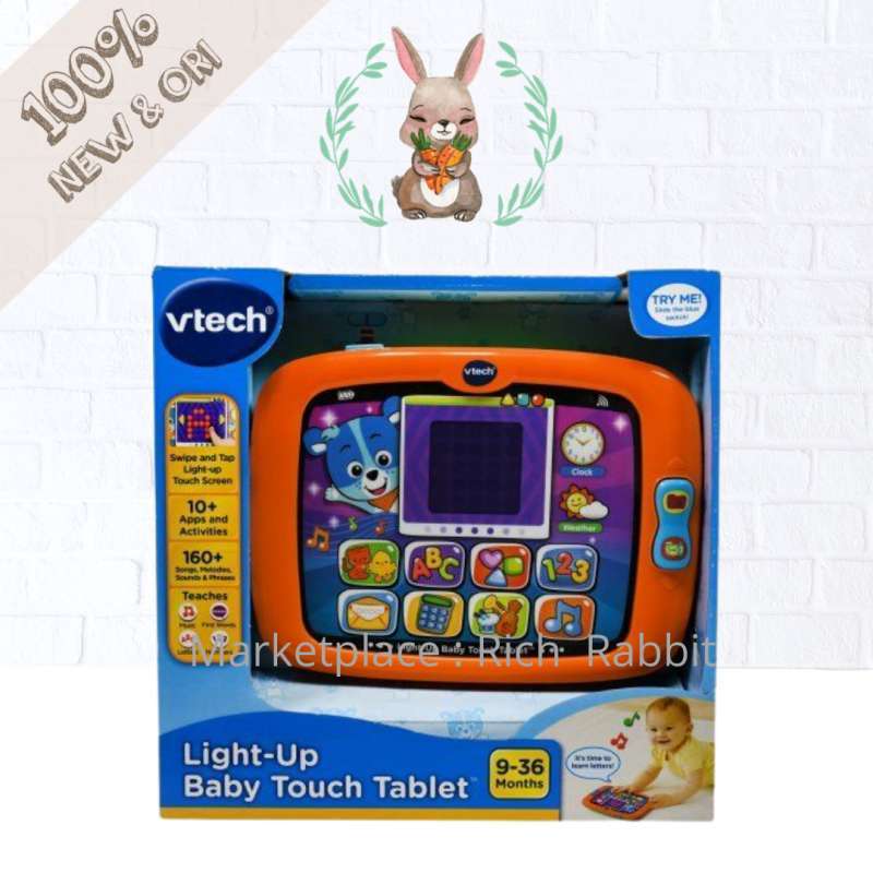  VTech Light-Up Baby Touch Tablet, Pink