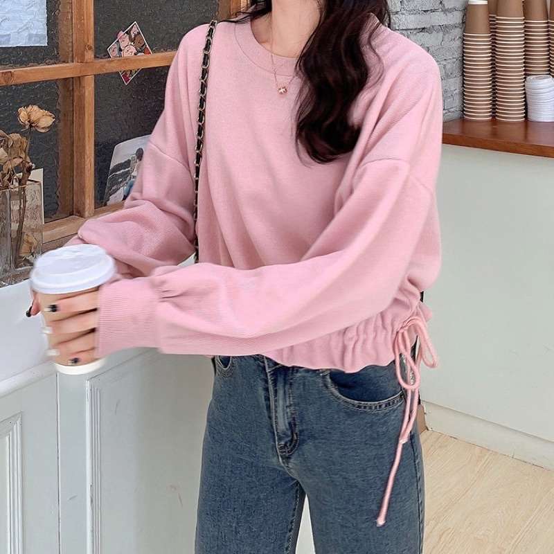 Olive sweater sweater oversize wanita atasan wanita outerwear sweater korea korean style terbaru
