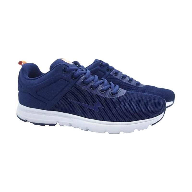 Jual Eagle Hyperfit Sepatu Lari Pria Navy White Online Oktober 2020 Blibli Com