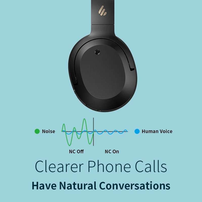 EDIFIER W820NB ANC Headphone Bluetooth Nirkabel Hi Res Audio Bluetooth 5.0  40Mm Driver Tipe C Pengisian Cepat Hybrid ANC|Earphone Aksesoris| -  AliExpress