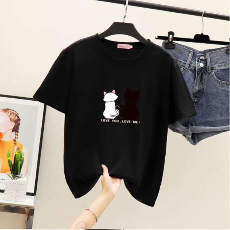 Jual T-shirt / Kaos Wanita Love you 