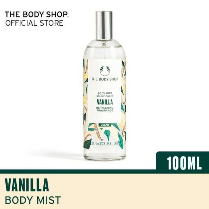 body shop vanilla body spray