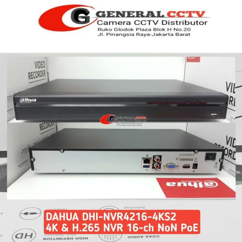 NVR DAHUA 16 CHANNEL NVR4216-4KS2 ORIGINAL GARANSI TAHUN