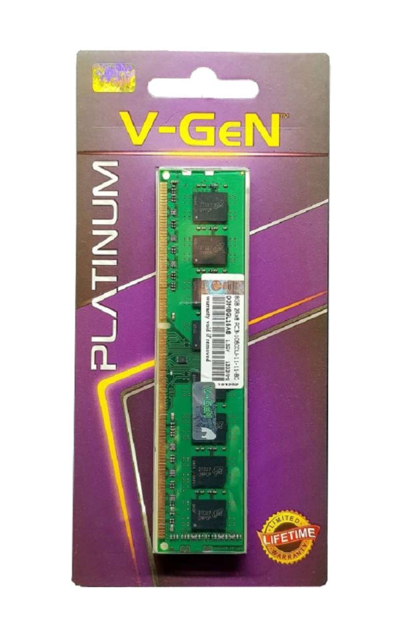 Jual Ram Ddr3 ddr3l V gen Platinum 8gb Pc10600 1333mhz Longdimm Memory Pc Desktop Vgen Di Seller Intact Official Store Mangga Dua Selatan Kota Jakarta Pusat Blibli