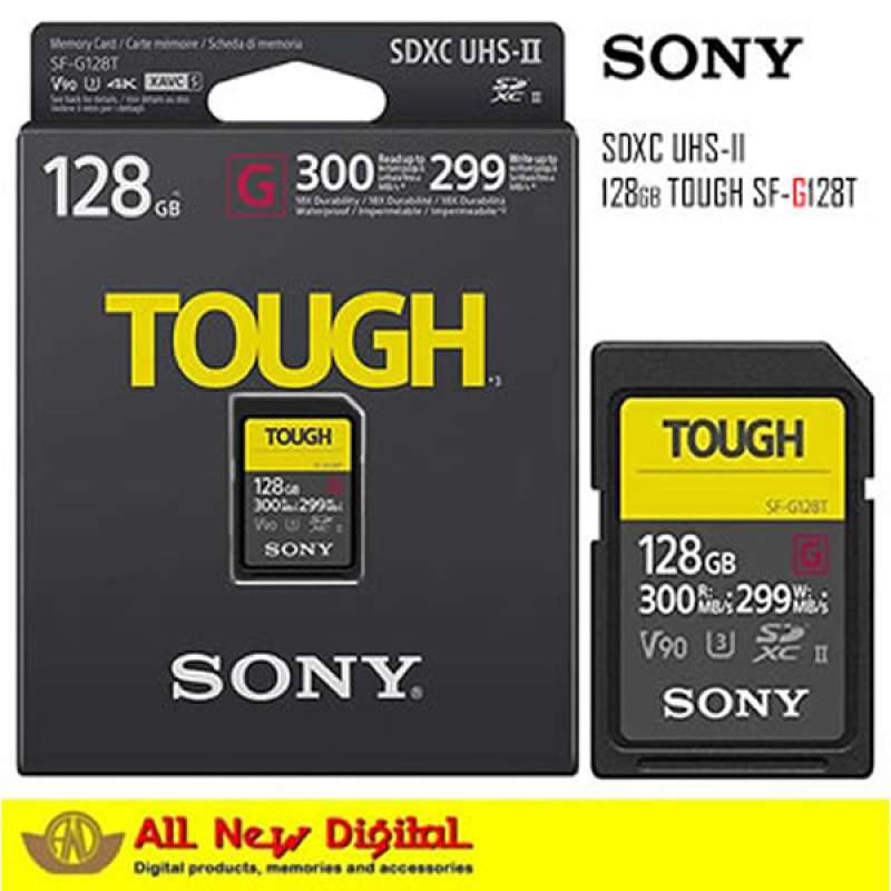 Promo Sony Sdxc Uhs-ii 128gb Tough G Series Sf-g128t (r300mb/s