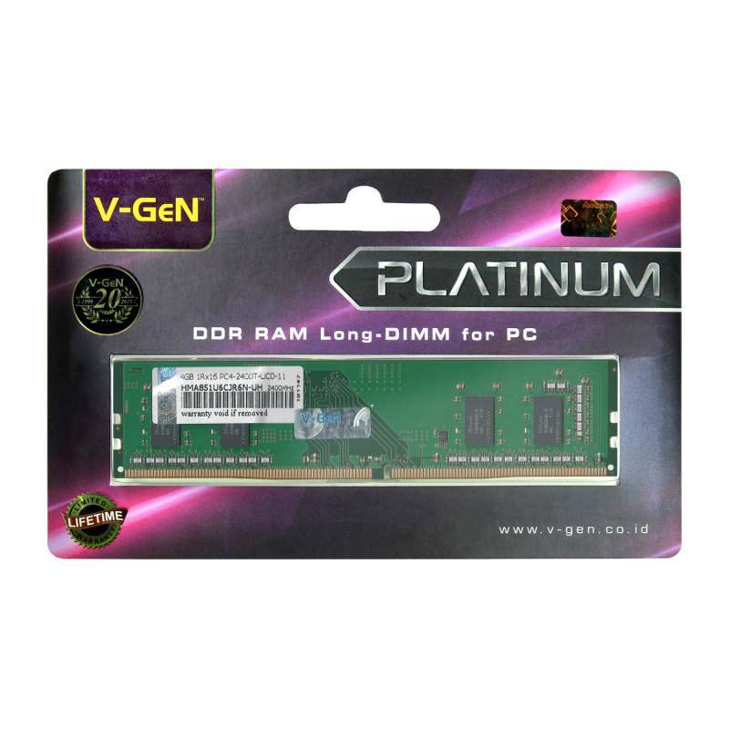 V Gen 2400 Mhz Ddr4 Ram 16gb RAM DDR4 V-GeN Platinum 4GB PC19200
