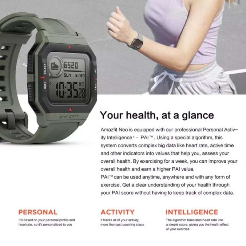 Jual BEST PROMO Amazfit Neo Smartwatch Amazfit Waterproof 5ATM Android \u0026 iOS  - Hitam di Seller DOFLASHOP - Indonesia | Blibli