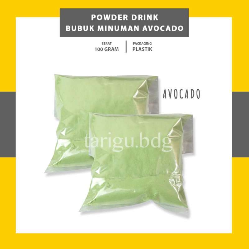 AVOCADO BUBUK MINUMAN RASA 100GR - BUBBLE DRINK MILKSHAKE BOBA - ICE BLEND  POWDER - SERBUK THAI TEA POP ICE