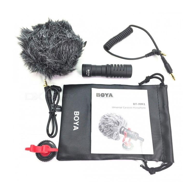Jual Boya By Mm1 Cardioid Shotgun Microphone For Dslr Handphone Mirrorless Online September 2020 Blibli Com