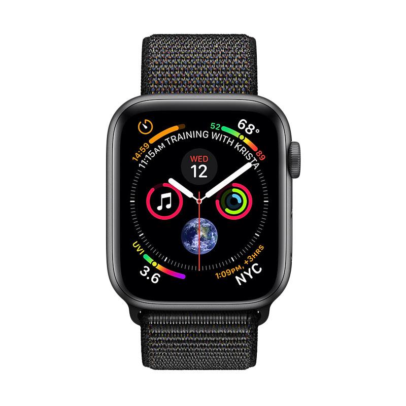 Jual Apple Watch Series 4 Space Gray Aluminum Case With Black Sport Loop 44mm Gps Online Oktober 2020 Blibli Com