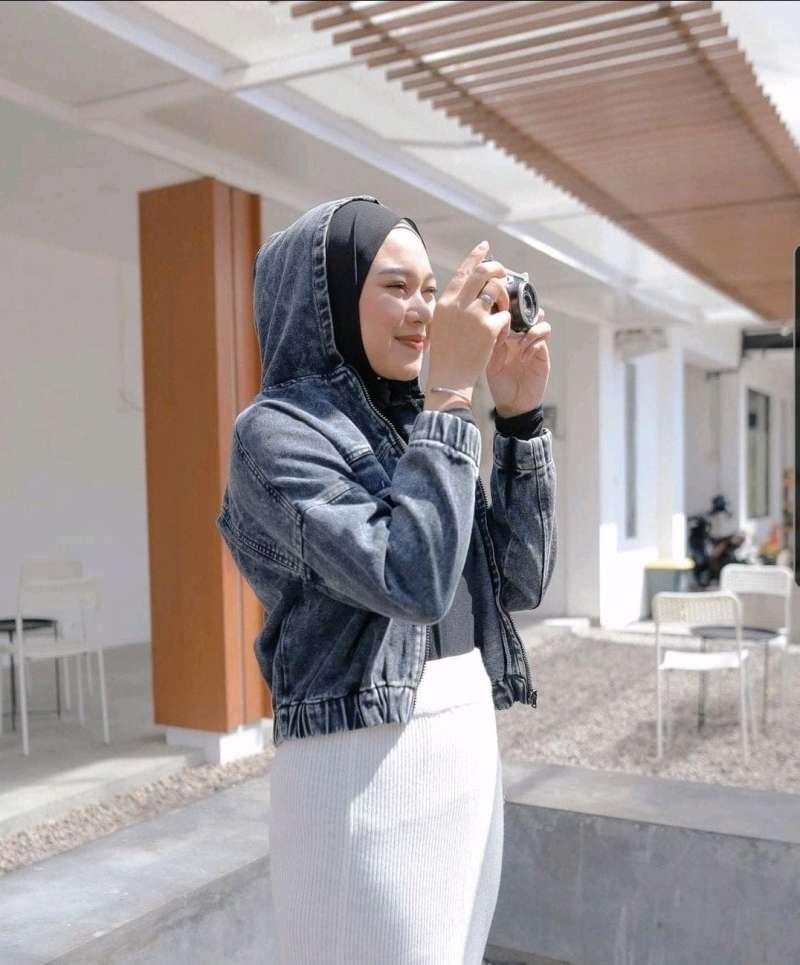 Jaket jeans washed shop