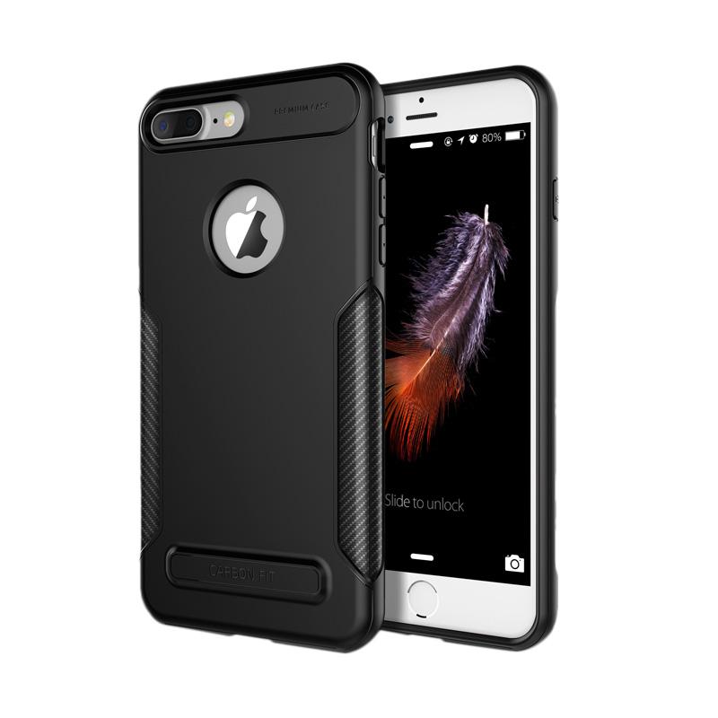 verus new carbon fit case casing for iphone 8 plus iphone 7 plus black
