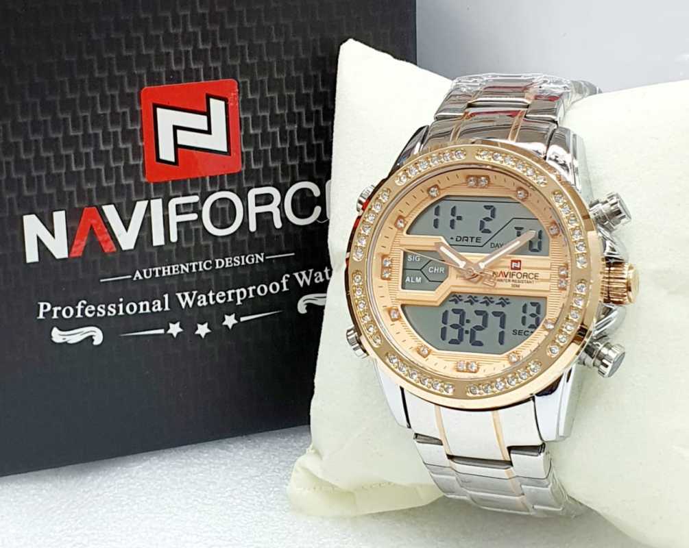 Jual NAVIFORCE 9190 CL253D50 Jam Tangan Pria Analog Digital