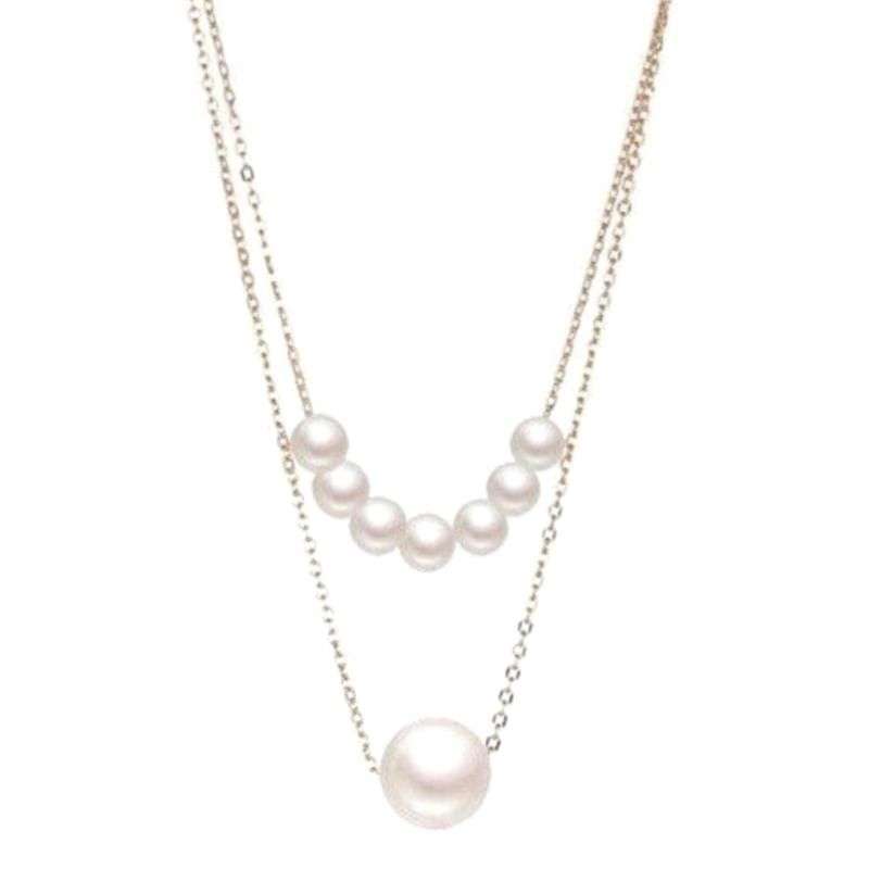 Jual Evelyn Double Layer Pearl Necklace 