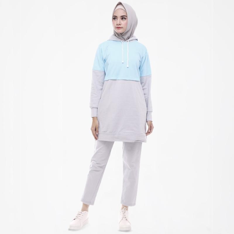Jual Nay Sportswear Baju Olahraga Wanita Muslimah Biru Online Januari 2021 Blibli