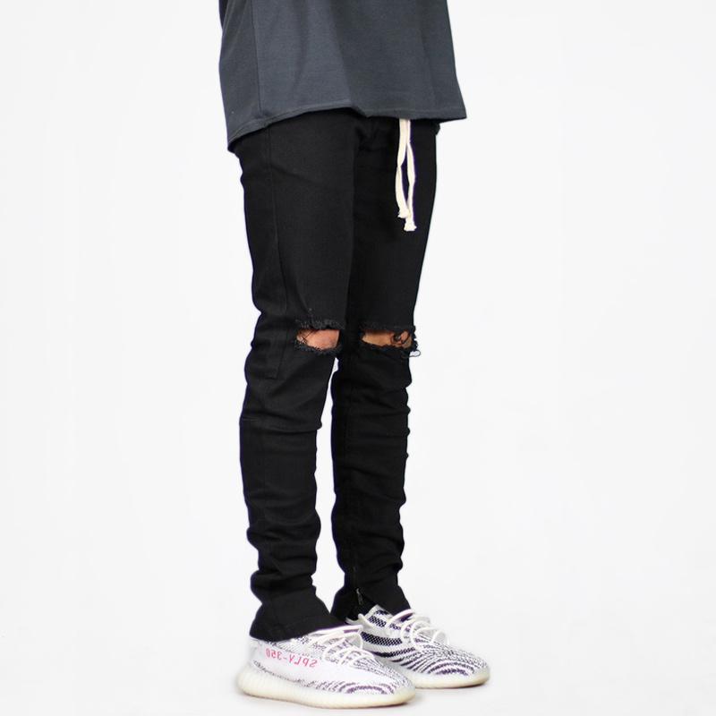 black nate zipper pants