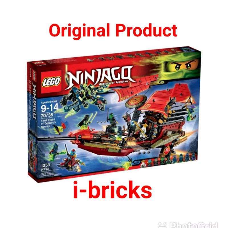 Jual LEGO Ninjago 70738 Final Flight Of Destiny's Bounty Mainan