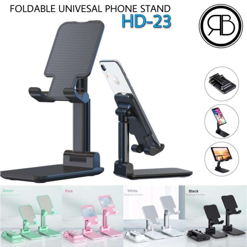 Jual Folding Desktop Phone Stand HD-23 / Phone Holder Stand Dudukan Hp HD23  di Seller Cahaya Bersinar - Indonesia | Blibli
