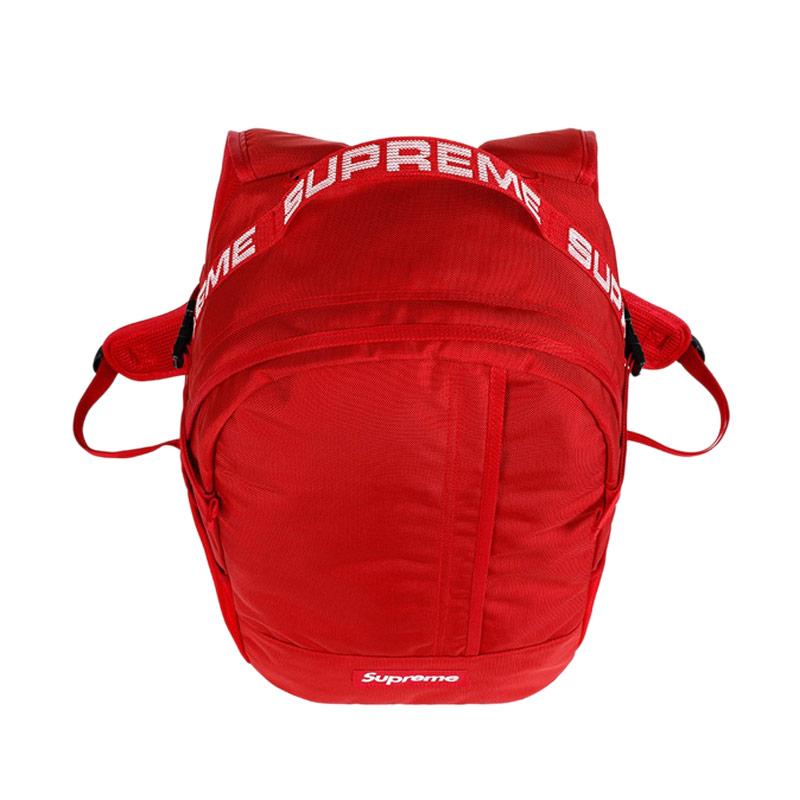 red supreme backpack ss18