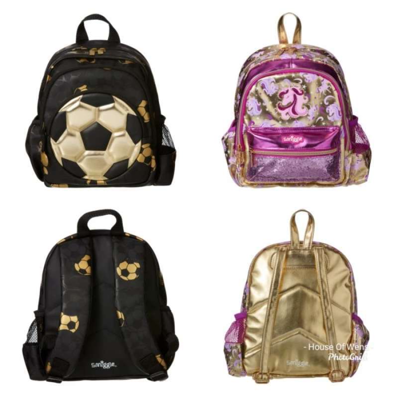 smiggle gold backpack