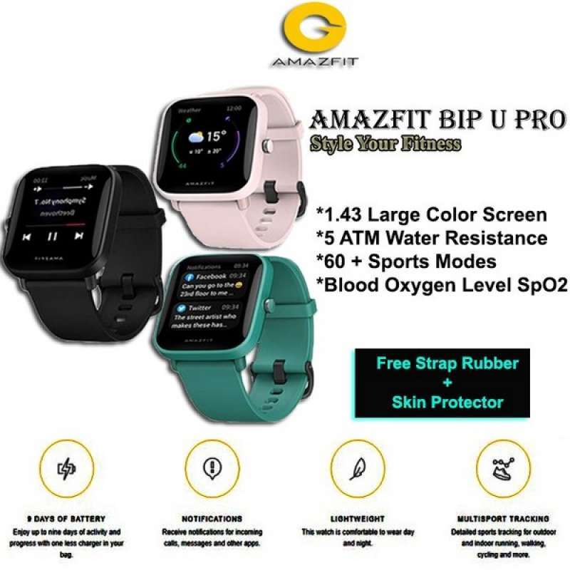 Promo Jam Tangan Digital Amazfit Bip U Pro Smartwatch Sport Spo2  Highquality di Seller HoliDick - Kota Jakarta Barat, DKI Jakarta | Blibli