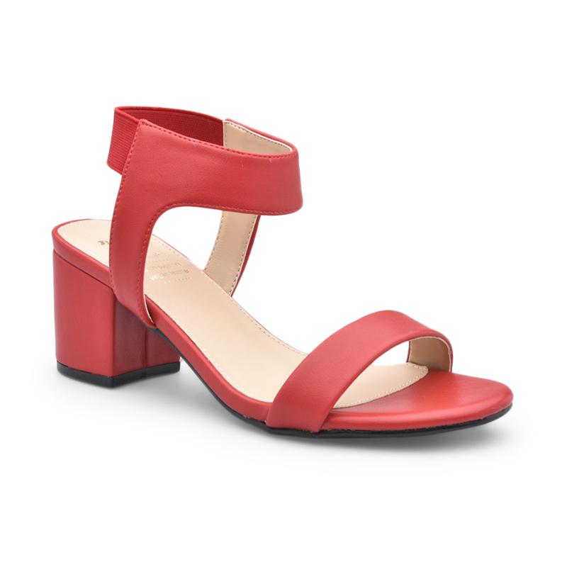 red suede sandals heels