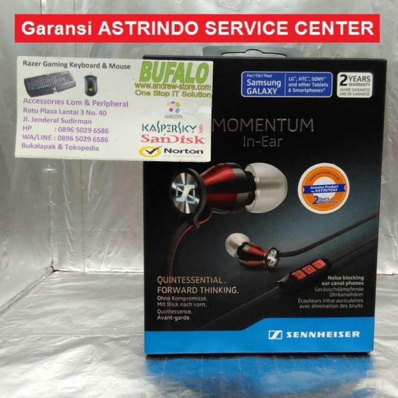 Jual Sennheiser Momentum In Ear G - Black Chrome .Android Version. di Lapak  FANTASTIC ELEKTRONIK | Bukalapak