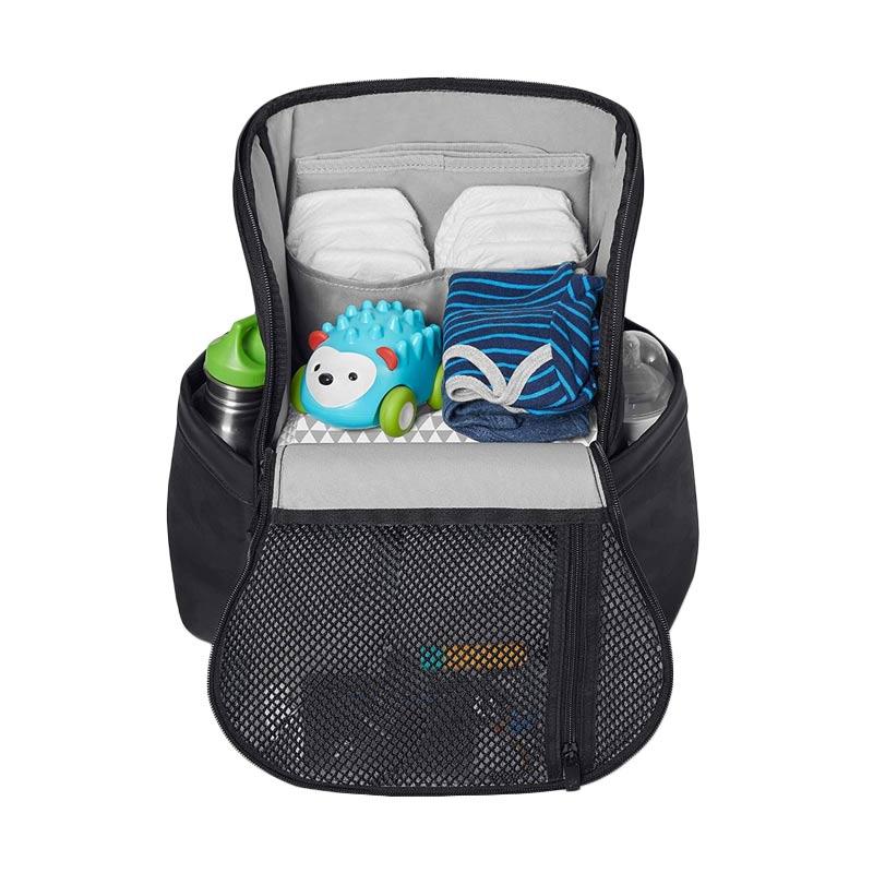 black camo diaper bag