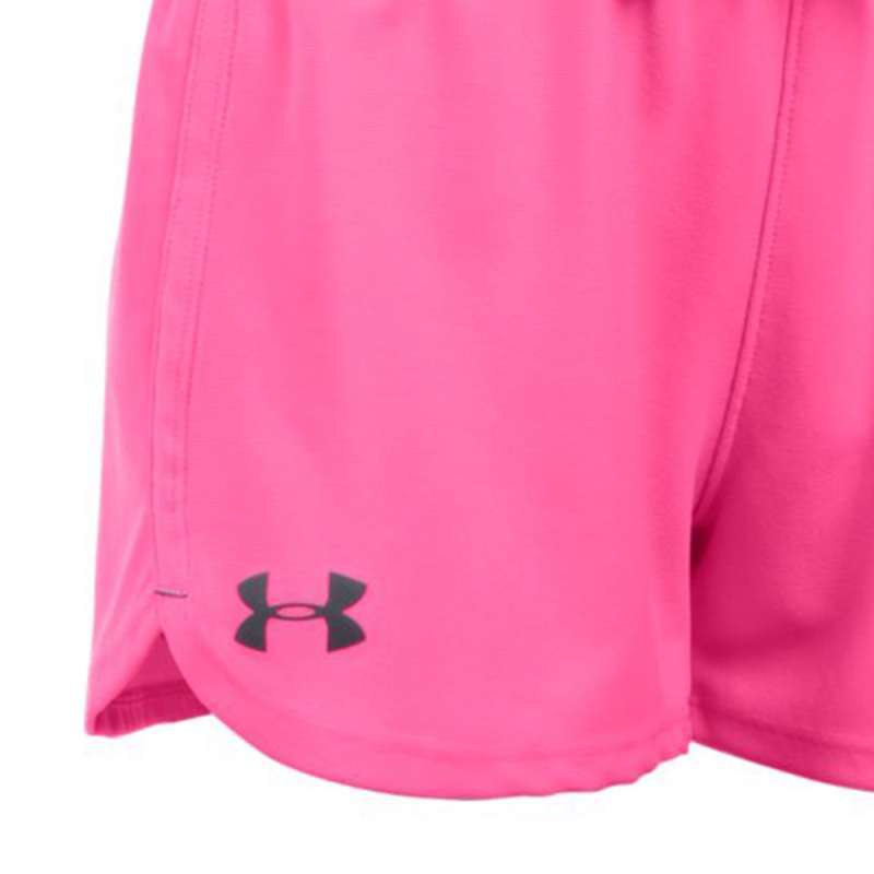 Girl's Under Armour Workout Play Up Shorts Pink Sz YLG