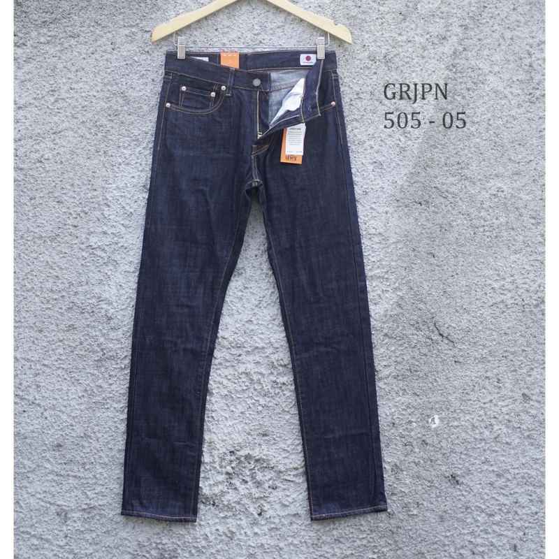 Promo Jeans Levis 505 Blue Black Pria 