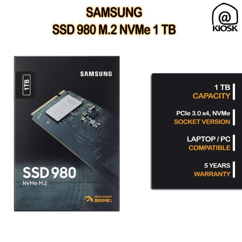 Samsung SSD 980 1TB NVMe サムスン、M.2 SSD「Samsung SSD 980」の1TB