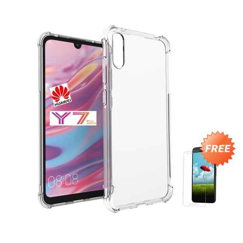 Jual Oem Shockproof Casing For Huawei Y7 Pro 2019 6 26 Inch Clear Free Tempered Glass Online November 2020 Blibli Com