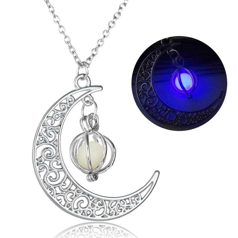 Moon Glowing Necklace Gifts Glow 