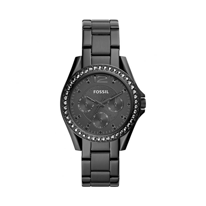 Jual Fossil Riley Multifunction Black 