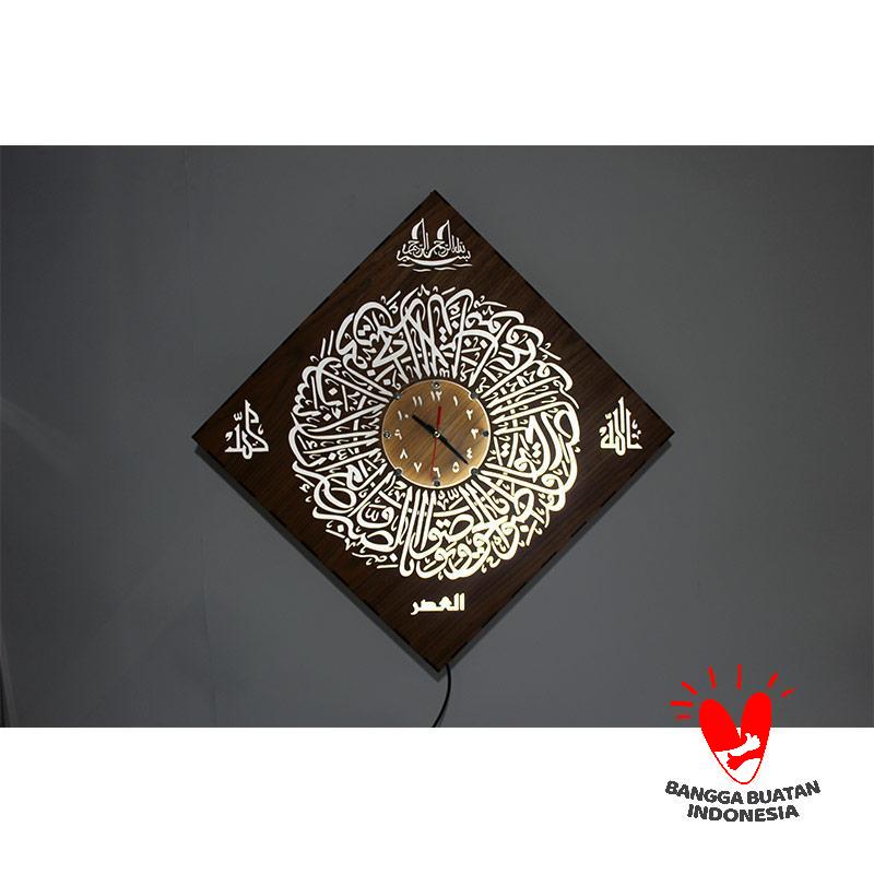 Jual Lidzikri Artlamp Kaligrafi Lampu Jam Al Ashr Led Hiasan