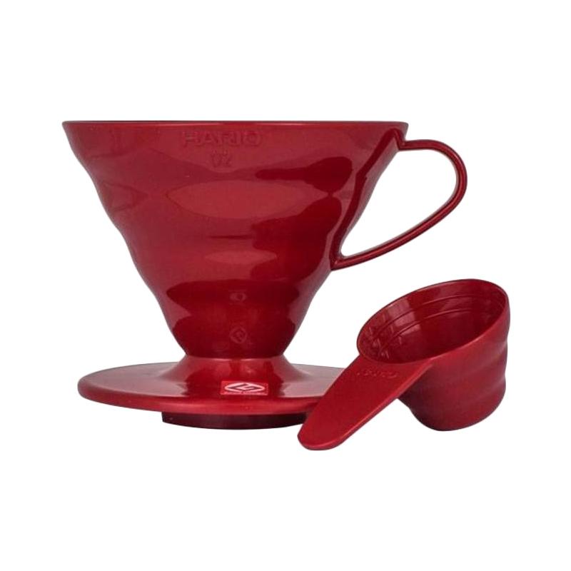 Promo Hario V60 Plastic Dripper - Red 