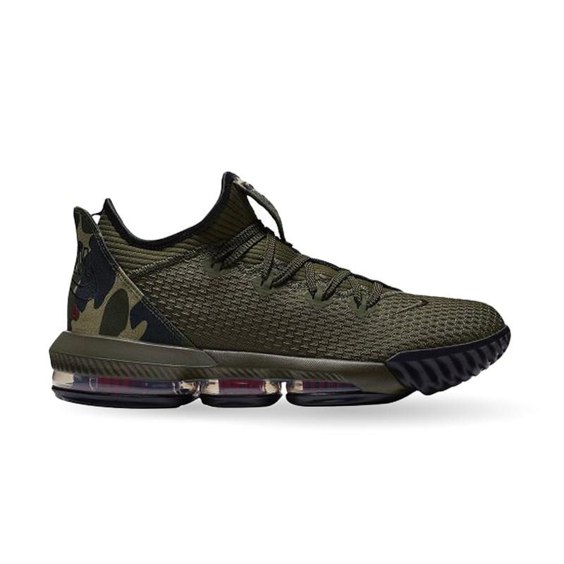 Jual NIKE LeBron 16 Low Camo Sepatu Basket Pria [CI2668-300] - 9 Dark Green  di Seller United Basketball - Sadang Serang, Kota Bandung | Blibli