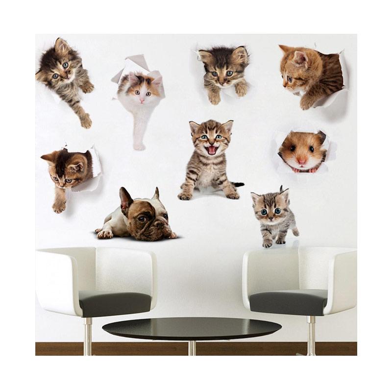 Jual Bluelans Fx08 3d Hamster Toilet Sticker Cute Wall Decal Decor